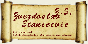 Zvezdoslav Stanićević vizit kartica